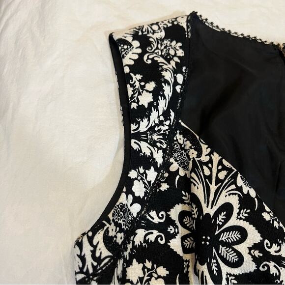 Antonio Melani Parisian Lace Sheath Dress sz 2 Black and White - Picture 12 of 14